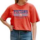 Blue 84 NBA Womens NBA Officially Licensed Women's Crop Top T-Shirt Ringspun Alternate Color,Large