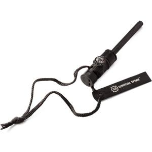 SharpSurvival Spark Fire Starter Kit - Magnesium Ferro Rod Fire Starter Kit with Compass and Whistle - Emergency Fire Starter Survival Multitool for Camping, Hiking, Hunting and more
