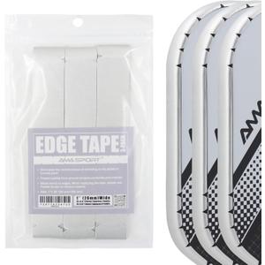 PICKLETECH Pickleball Paddle Protection Tape - Paddle Head Edge Guard - Racket Edge Protection Tape -Fit Perfectly Curved Edge -No Wrinkling (Width 26mm, Silver)
