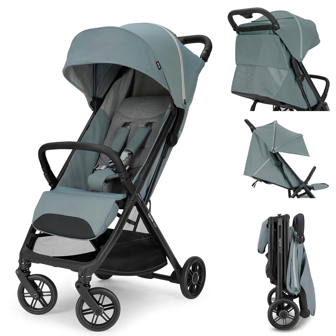 Inglesina Quid³ Travel Stroller with One-Hand Fold, 0–55 lbs | Galaxy Gray