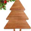 Christmas Kitchen Decor Tree Charcuterie Board Gift Acacia Wood Cutting Board with Handle Holiday Decorations Platter Wooden Xmas Cheese Boards Decorative Charcuterie Board Food Serving Tray
