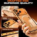 chubbycable ChubbyArmor SnapPro Easy Clip-on Full Protective Bumper Metal Phone Case for iPhone 17 Pro Max, Silver