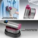 Travel Steamer for Clothes, 2-in-1 Steam Iron & Garment Steamer with Fast Heat-Up, 1200W Portable Handheld Clothes Steamer, Large Ceramic Heat Panel Quick Wrinkle Removal for Home/Travel/Hotel