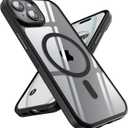 SUCGLES for iPhone 15 Case with MagSafe [Ultra Strong Magnetic] [12FT Military Drop Protection] [Shockproof Bumper] Slim Thin Mag Safe Phone Cover 6.1" for Apple iPhone15 (Black)