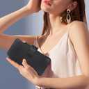 Harryshell Crossbody for Samsung Galaxy S23 FE 5G Case Wallet [8 Card Slots] with [Theft-Scan Blocking],Cash Coin Zipper Pocket Long Shoulder & Wrist Strap for S23Fe (Black)