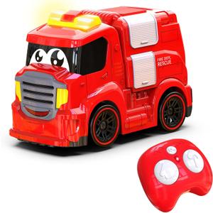 Remote Control Car for Toddlers 1-3 Fire Truck Toy for Ages 2-4 Lights & Sounds Emergency Cars Preschoolers Fire Engine for Boys & Girls