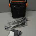 Karaoke Machine with 2 Wireless Microphones: HWWR Portable Karaoke Bluetooth 5.3 Light Speaker, PA System Home Party with Subwoofer, Disco Lights, Supports TV/REC/FM/AUX/USB/TF for Gifts Adult Kids