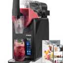 U-Taste Frozen Drink Slushie Machine: 88 oz Rapid-Cool Margarita Slushy Maker, 12-Hours Runnig, Self-Cleaning, 5 Preset Programs: Slushie, Frappe, Milk Shake, Cocktail, Mold for Home Party -Black