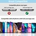 5 x TACOMEGE Phone Tether Tab for iPhone, Cell Phone Lanyard Patch, Phone Strap Replacement Part for All Full Phone Cases (Light Blue)