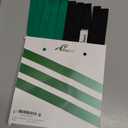 Abiarst Stretching Strap Yoga Straps for Physical Therapy, 10 Loops Non-Elastic Stretch Band for Pilates, Flexibility, Exercise and Gymnastics (2-Pack (Black+Green))