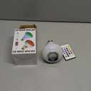 LED Light Bulb Bluetooth Speaker with Remote Control and APP, White+Color Changing - Works with E26 Base Fixture - Perfect Lamp for Home, Party, Bedroom, Indoor Floodlight Bulb (1 Count (Pack of 1))