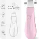 Dual-Mode Blackhead Remover Tools- Skin Scrubber Face Spatula | Battery/Handheld Face Scraper for Deep Cleansing, Skin Care Tool for Men and Women (Pink), Pack 5