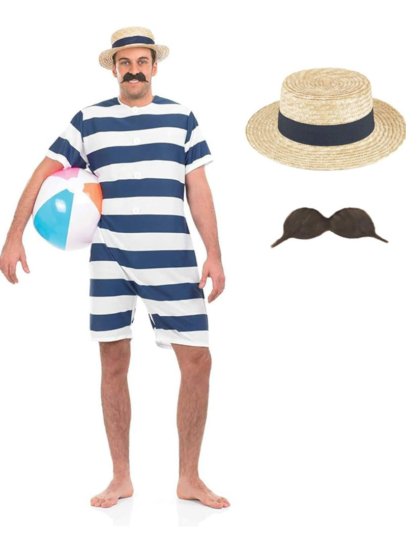 fun shack mens Old Time Bathing Suit, XL