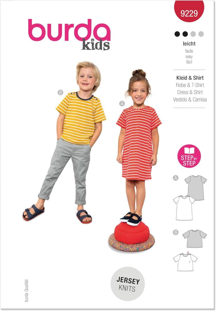 BURDA Sportswear Sewing Pattern, Multicolor
