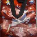 Nush Nush 12 Christmas Gift Bags with Handles  Reusable Christmas Bags for Gifts Medium Size - Holiday Gift Bags in Festive Red, Green & Navy Blue Mix - Perfect Party Favor Bags for Xmas - 8x4x10