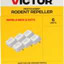 Victor M756K PestChaser Rodent Repellent with Nightlight - Rodent Repellent Indoor Ultrasonic - Rodent Repeller - Mouse Deterrent Plug in - Mouse Plug in Repellent for House - 6 Count (Pack of 1)