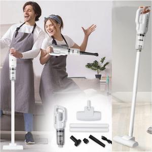 20000Pa Powerful Suction Cordless Vacuum Cleaner, 39.37" Stick Vacuum, 30 Min Run Time, Lightweight, White, For Carpets & Hardwood Floors
