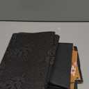 Tinideya 2 Pcs Spring Welcome Door Mat Floral Outdoor Layered Doormats for Front Door Non Slip Wildflower Coir Floor Mat Green White Stripe Rugs for Outside Front Porch Entryway Decor (23.6 x 35.4 Inches)