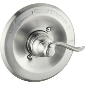 Replacement for Delta 13/14 Series BT14096 Trim Kit, Zinc Alloy Shower Cover Plate with Handle (Fits R10000 Valve, Cartridge Not Included), Brushed Nickel