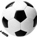 Richball Toddlers Soccer Ball Size 2, Soccer Ball for Kids 3-5, Outdoor Ativities Toy for Toddlers Age 1-3, Stocking Stuffers Birthday/Easter Gifts Classic White Black