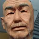 William Silicone Head Mask Realistic Old Man Face Mask Cosplay Halloween (Tan Color)