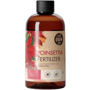 8oz Poinsettia Fertilizer - Easy to Use Poinsettia Plant Food - Keeps Your Christmas Flowers Fresh, Colorful & Vibrant All Holiday Seasion - Ideal Fertilizer for Long-Lasting Christmas Flower Decor
