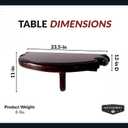 Hathaway Premium Half Moon Wall Shelf, 12-in l x 23.5-in w x 11-in h