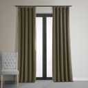 HPD Half Price Drapes Signature Velvet Thermal Blackout Curtains for Living Room 108 Inch Long (1 Panel) Rod Pocket Insulated Blackout Curtains for Bedroom Window Curtains, 50W x 108L, Hunter Green (50"W x 108"L (Pack of 1), Taupe)