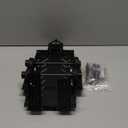 RC Utility TRX4M Trailer, Metal Alloy Construction, 1/18 Scale, Detachable Tow Hitch, 7x6x3.5 Inches, Compatible with RC Cars (Black)