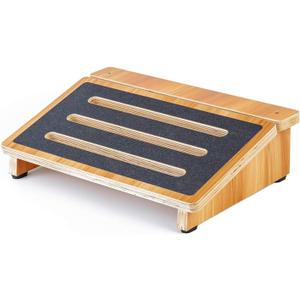 StrongTek Ergonomic Foot Rest Support, Under Desk Footrest, Non-Slip Foot Stool, 4" High, Improve Posture, Reduce Fatigue & Pain, 300lbs Capacity, Ideal for Office & Gaming, Enhance Health and Comfort