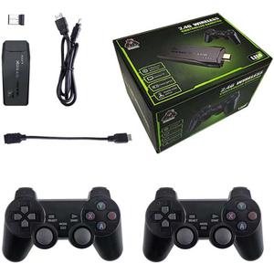 M8 4K Retro Game Stick, HD Home Video Retro Game Console with 2 Wireless Controllers, HDMI Output, 20000+ Built-in Games (128GB)