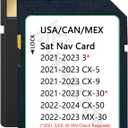 Navigation SD Card with HUD Display - Upgraded TD2K66EZ1B for 2021-2023 3 CX5 CX9 CX30, 2022-2024 CX50, 2022-2023 MX30, USA/CAN/MEX Maps