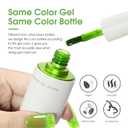 5 x VENALISA Jelly Green Gel Nail Polish 1 Pcs 10ML Transparent Sheer Soak Off UV Gel Salon Manicure DIY at Home