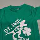 St.Patrick's Day Dinosaur Shirt for Kids-Girls Clover Tee Tops Lucky Shamrock Boys Short Sleeve, 110, Green