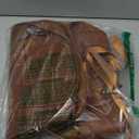 Weiatas Faux Leather Travel Duffel Bag for Women Men, Large Weekender Overnight Bag with Shoes Compartment, Waterproof Carry On Bag Travel Tote Bag Gym Bag with Luggage Strap (Brown)