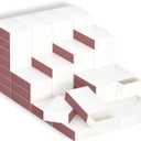 LONGIM 60pcs Blank Matches Boxes for DIY Craft, 2.28x1.41x0.59in White Small Storage Container, Bulk Matchboxes with Double-Sided Strikers for Wedding & Birthday Party Favor Supplies, Empty Matchboxes