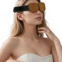 Sleep Eye Mask for Men Women, 3D Zero Intraocular Pressure Design,100% Light Blocking Sleeping,Suitable for use with cpap,Exquisite Travel Storage Box (Brown)