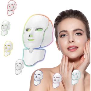 Seven-Colors Light, DELOO LED Facial Mask Device for Home Use, Multi-Color Light Mask for Daily Enjoyment