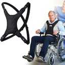 Universal Wheelchair Seatbelt, Wheelchair Harness for Adults, Torso Support Vest Restraint, Safety Belt with Adjustable Straps and Pocket for Elderly, Disabled, Patients to Prevent Sliding & Falling