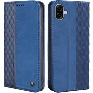 Wallet Case for Samsung Galaxy A07/A06 5G 6.7 inch 2025/2024 - PU Leather Flip Cover with Card Holder Slots, Strong Magnetic Folio Phone Case, Blue