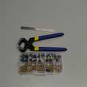 MHBH High Heel Replacement Tips, Shoe Heel Repair - 20 Pairs of Heel Caps in 2 Colors with Removal Pliers, Round and U Shape Shoe Heel Repair Kit for Women's Shoes, 5 sizes (8-12.5mm)