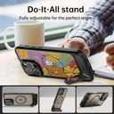 Bouvardia for iPhone 16 Pro Max Case - Multi-Scenario Kickstand & Passion Floral Blossom Pattern - Compatible with Magsafe - Aesthetic Cute Design for Women and Girls