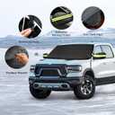 Car Windshield Cover for Ice and Snow Compatible with Toyota 4runner Tacoma Mazda CX30 CX5 CX50 Hyundai Tucson Kia Sportage Pickup Trucks Anti-Snow Cover Frost Shield with Side Mirror Covers