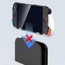 2 x TRANSNOVO Magnetic Grip Case for Switch 2 2025, Detachable Joycon Ergonomic Grips, Hard Shell Cover with Adjustable Stand, 5 Game Card Slots for Switch 2 Accessories, Shockproof & Anti-Scratch