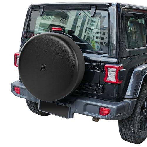 Moonet Tire Cover with Camera Hole, for Jeep Wrangler JL with Back-up Camera, Sport & Sahara (2018-2025), Fits 245/75R17, 255/75R17, 255/70R18
