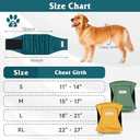 4 Pack Dog Diapers Male Reusable, High Absorbing Dog Wraps, Belly Bands for Male Dogs with Incontinence or Frequent Urination(Large, Orange & Gray)