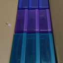 novelinks Photos Organizer - 4" x 6" Photo Storage Box with Handle - 16 Inner Cases - Purple Gradient