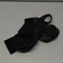 Slim-Fit Ankle Brace for Sprained Ankle, Quick Lace Up Ankle Support for Women Men with 2 Auto-Shaped Pads, Air Fabric Cool Ankle Stabilizer for Injury Recover, Running,Sports,S(10-11.6) (Black)