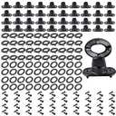 40 Set Twist Lock Fasteners, Turn Button Fasteners, Eyelet Screws, Stud Mounting Screws, Marine Grade Fastener for RVs Marine Boats Canvas Sailboats