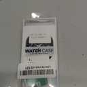 LETOID 3 in 1 Metal Case for Samsung Galaxy Watch Ultra/Ultra 2 Screen Protector 47mm, Stainless Steel Protective Bumper Face, Hard PC Back Cover and 9H Tempered Glass Film for 7 Ultra & 8 Ultra (Black/Orange)